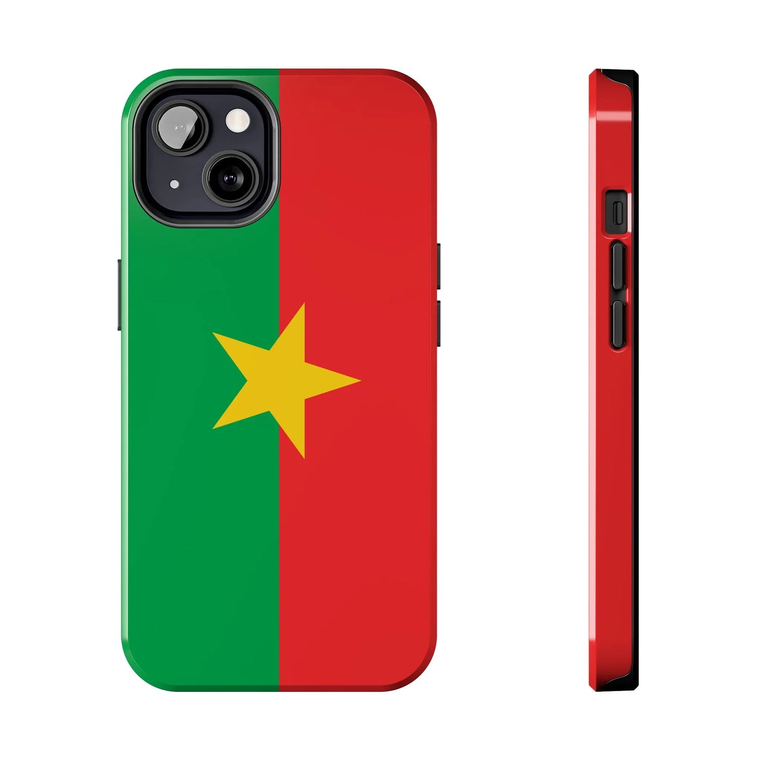 Burkina Faso Flag Tough Phone Case – Durable Protective Cover - DiwaKi