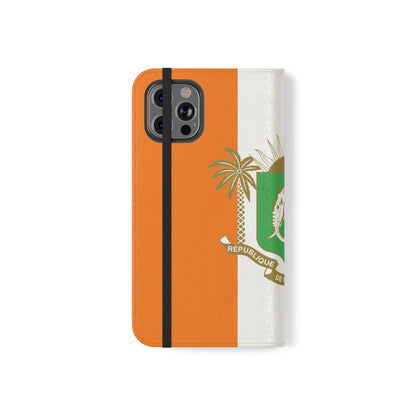 Ivory Coast Flag Flip Phone Case — Côte d&