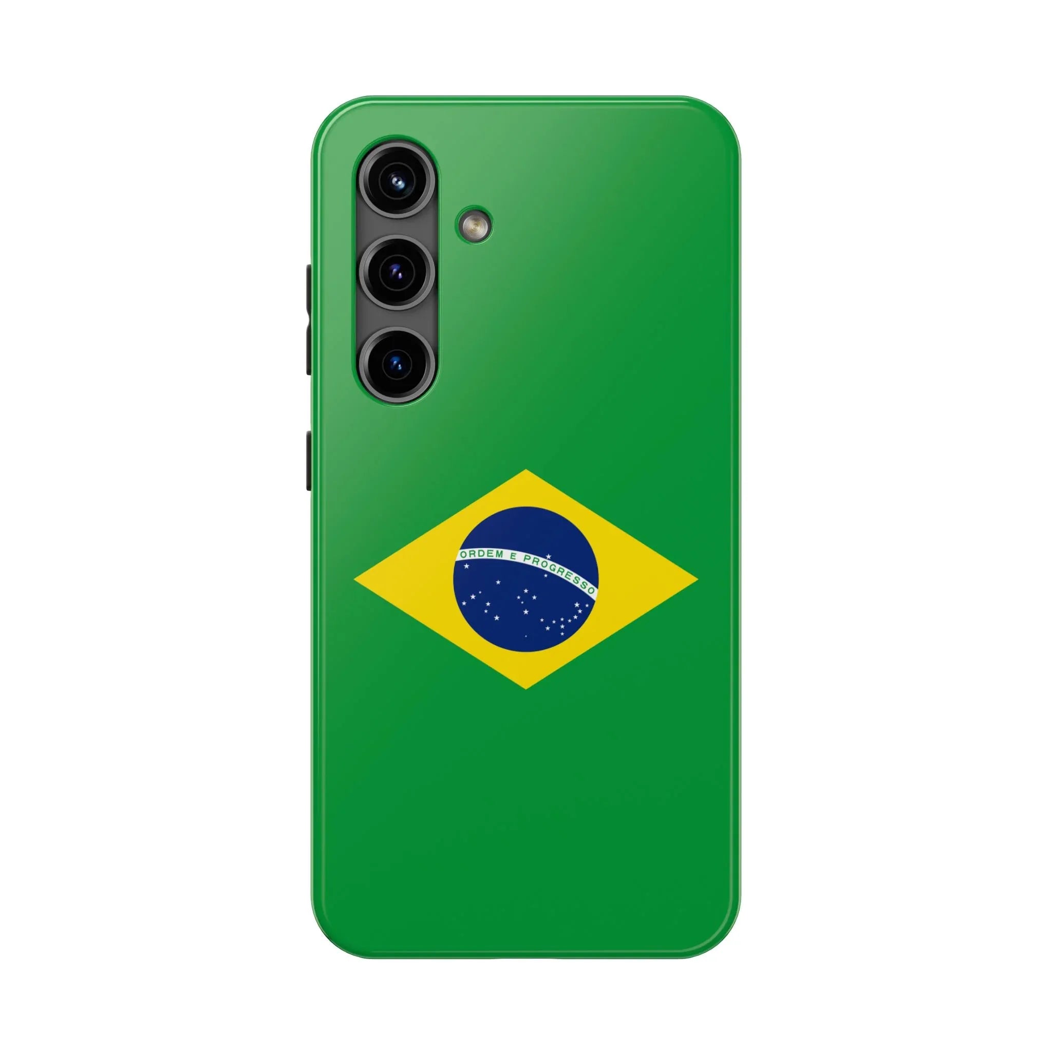 Brazil Flag Tough Phone Case — Protective Patriotic Phone Cover - DiwaKi