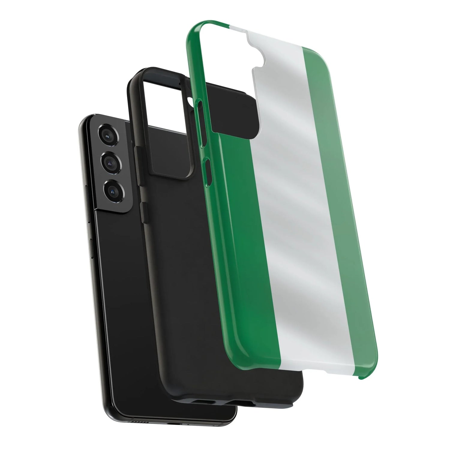 Tough Phone Case — Nigerian flag Rugged Protective Cover - DiwaKi