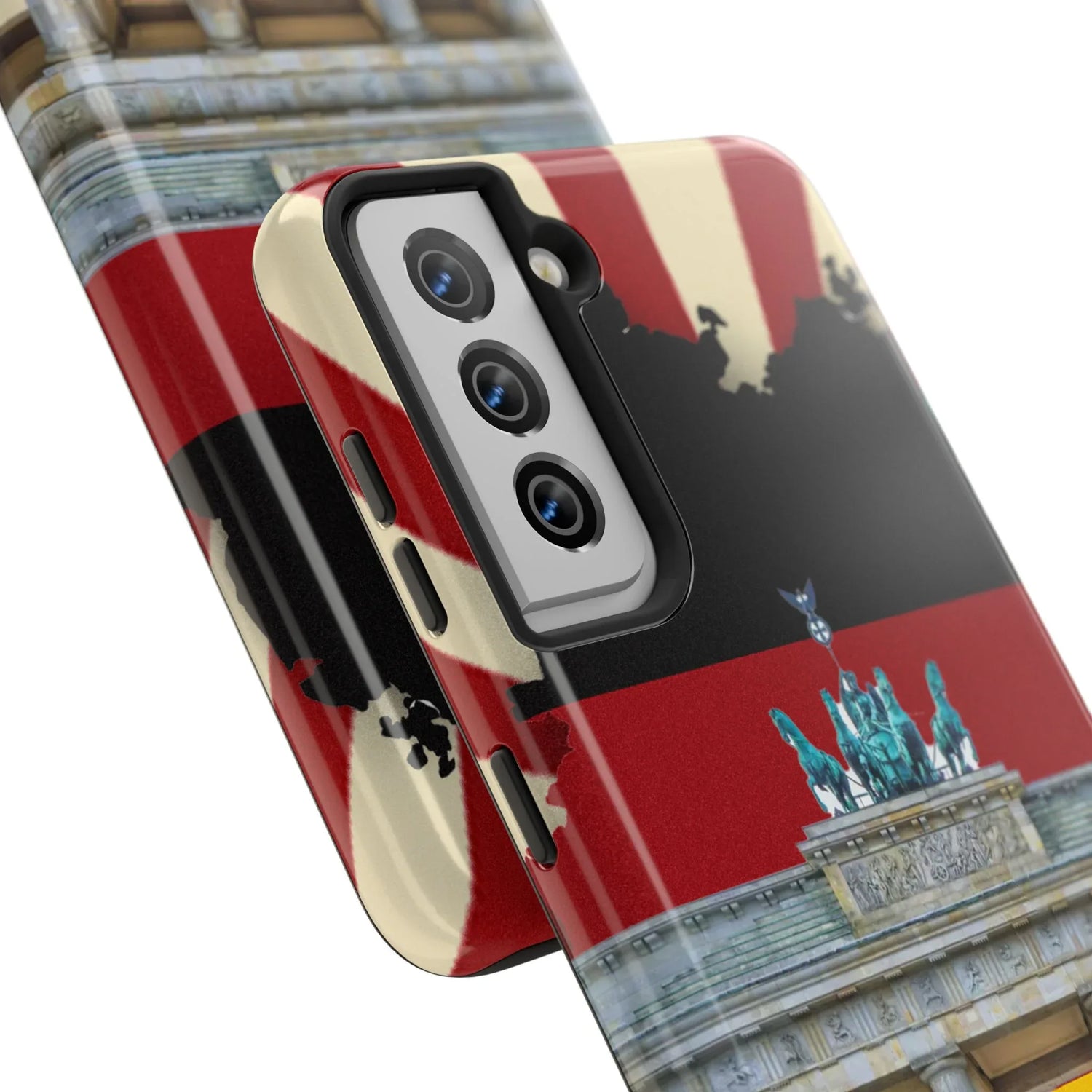 German Flag Brandenburger Gate Tough Phone Case – Berlin Landmark Protective Cover - DiwaKi