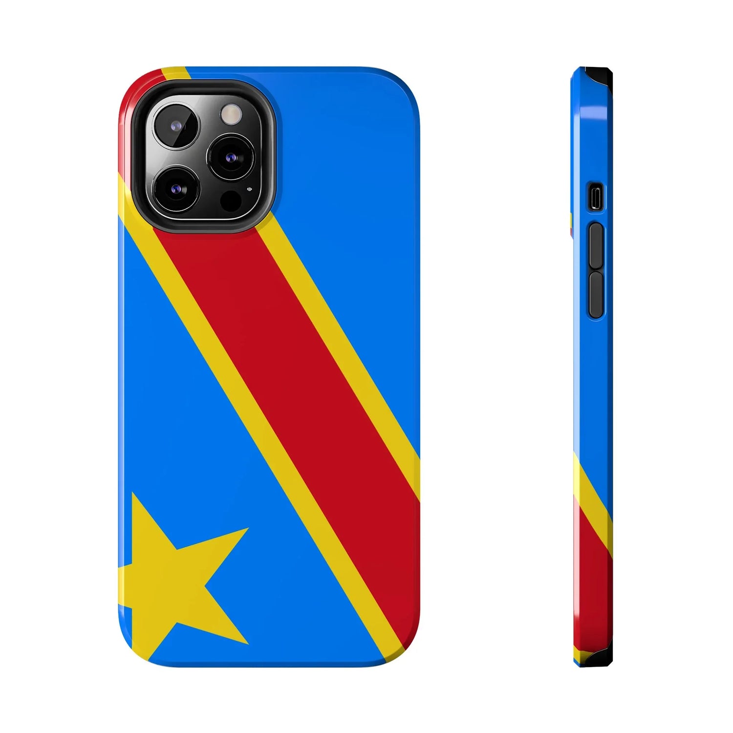 Democratic Republic of Congo Flag Tough Phone Case — Durable Protective Cover - DiwaKi