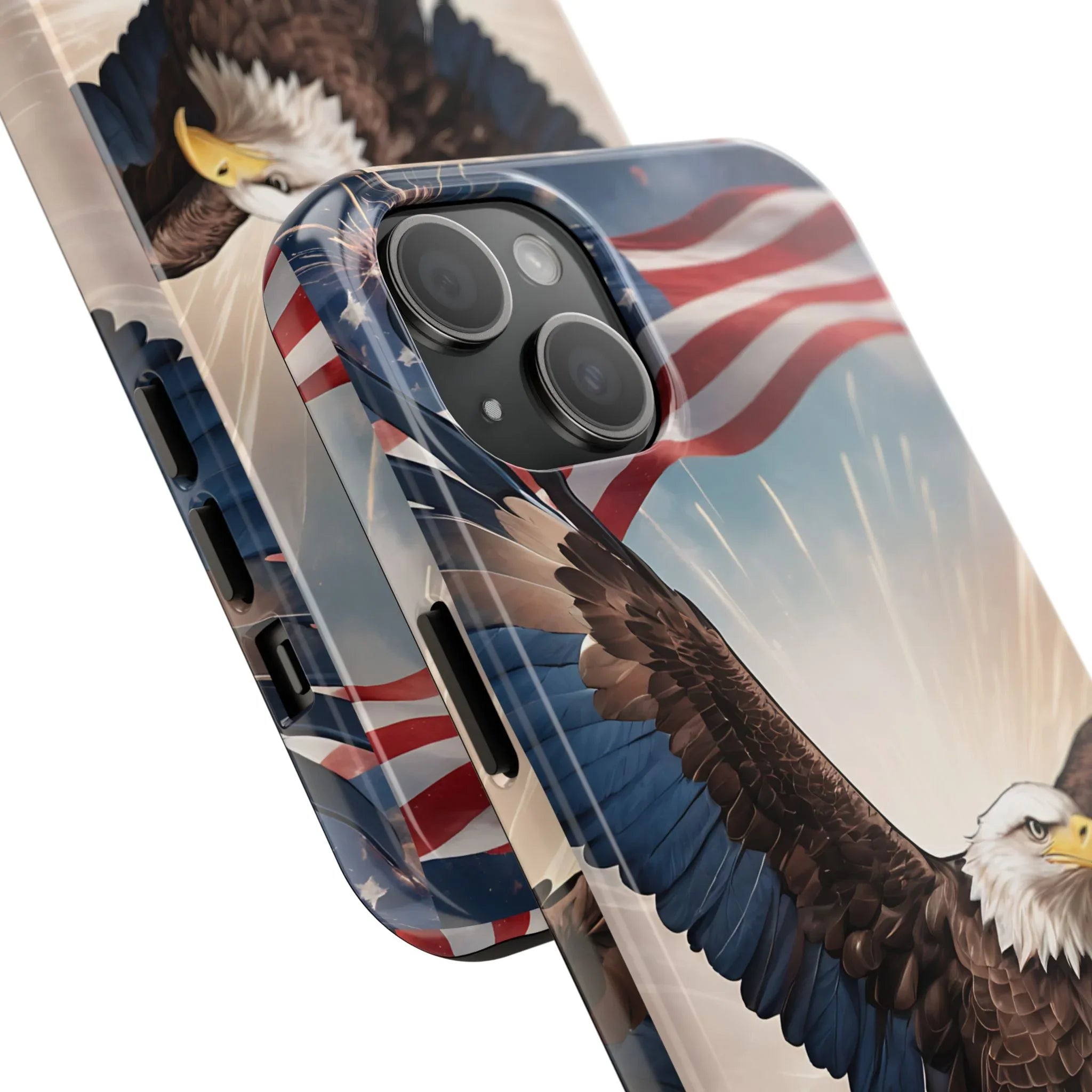 Majestic Eagle Flag Phone Case - DiwaKi