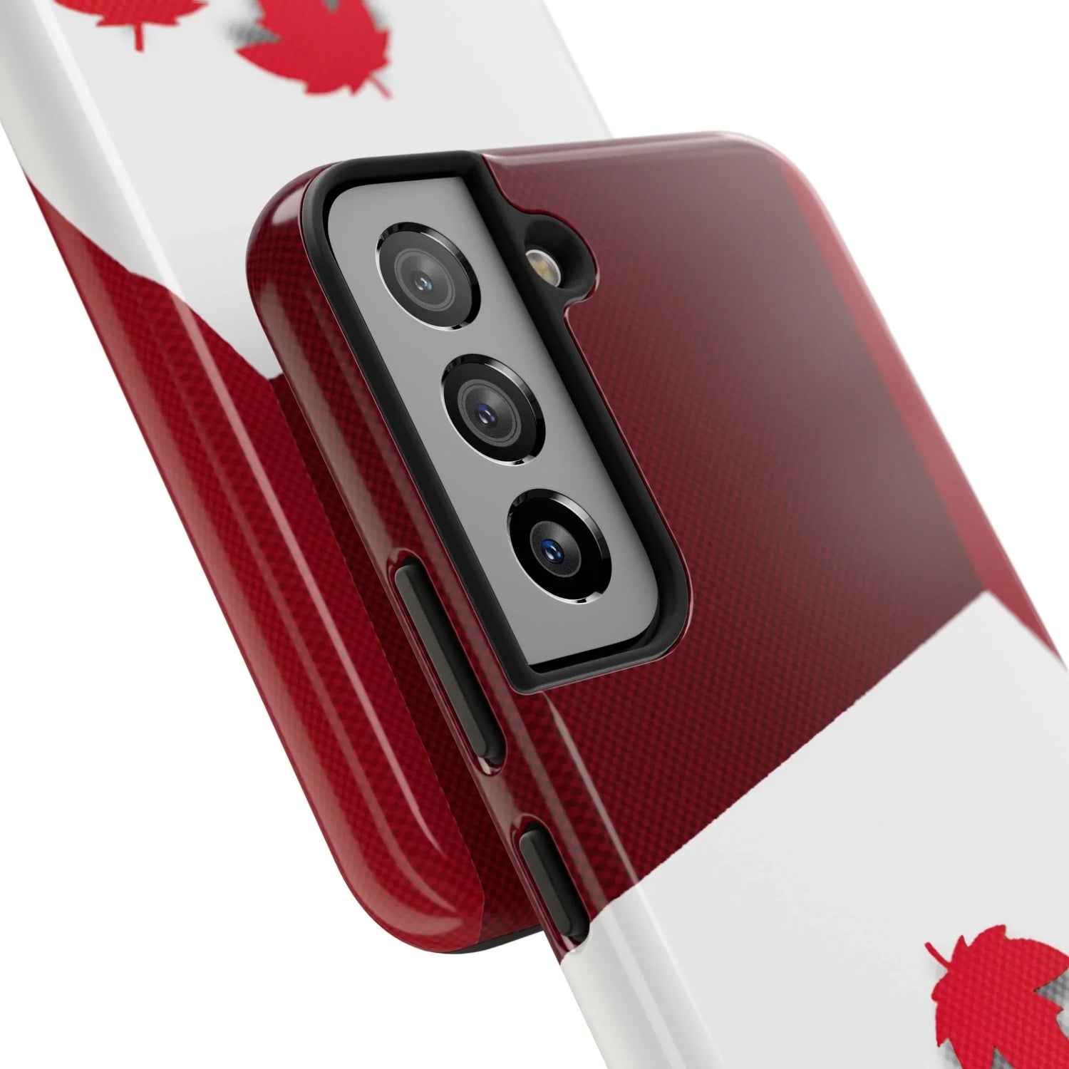 Canada Autumn Maple Tough Phone Case — Red &amp; White Protective Fall Design - DiwaKi