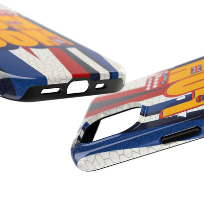 London Graphic Tough Phone Case – Retro Union Jack Travel Design - DiwaKi