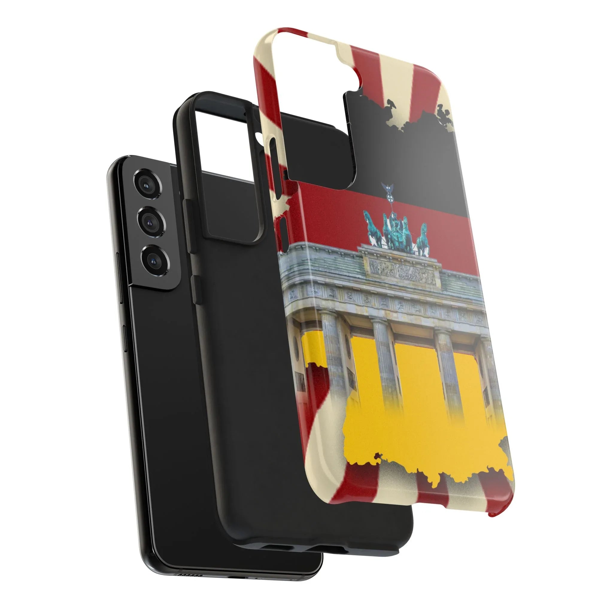 German Flag Brandenburger Gate Tough Phone Case – Berlin Landmark Protective Cover - DiwaKi