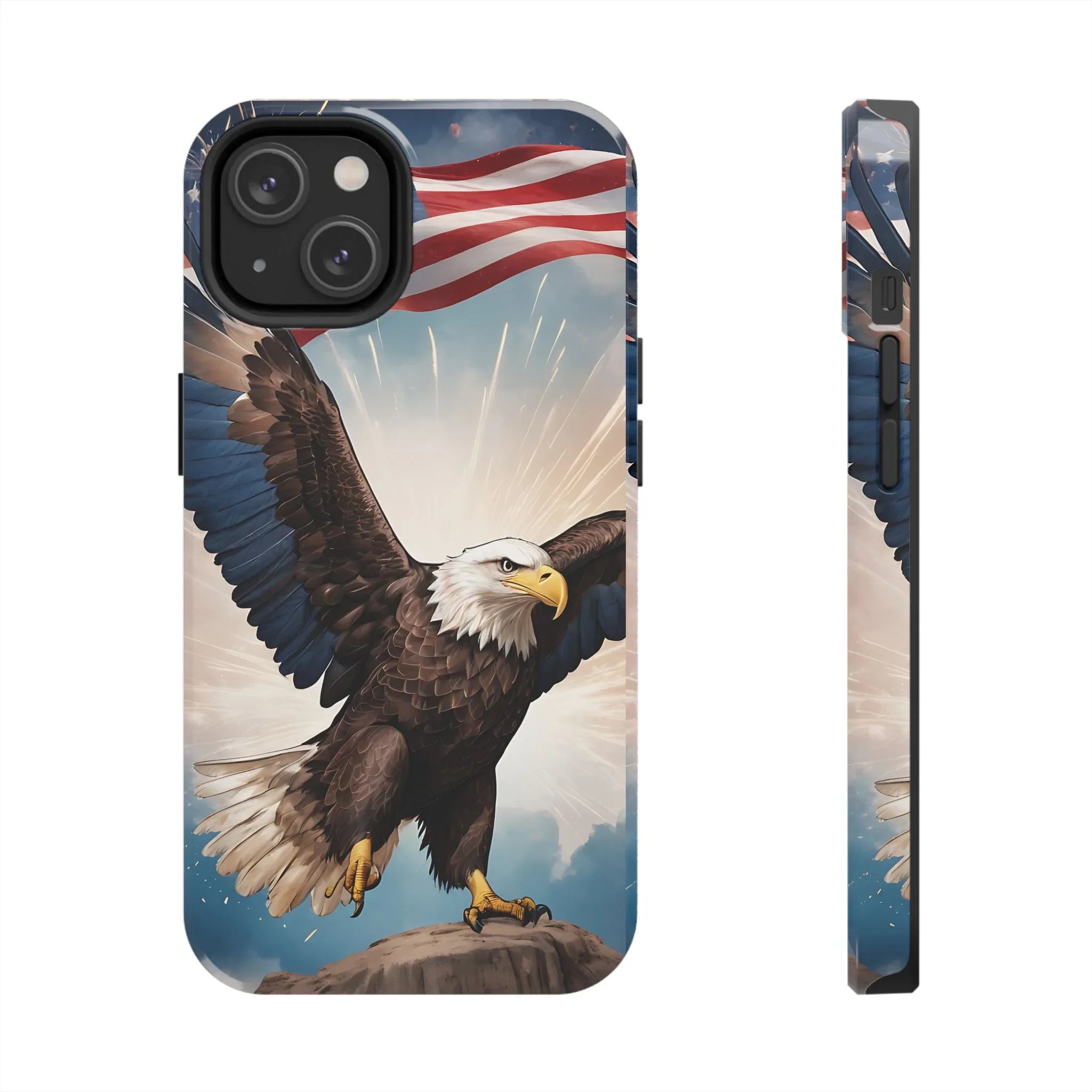 Majestic Eagle Flag Phone Case - DiwaKi