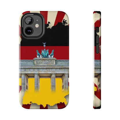 German Flag Brandenburger Gate Tough Phone Case – Berlin Landmark Protective Cover - DiwaKi