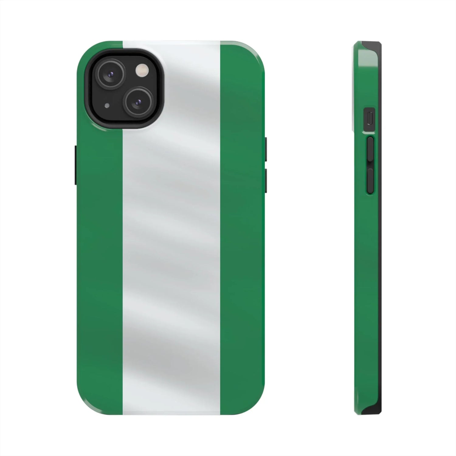 Tough Phone Case — Nigerian flag Rugged Protective Cover - DiwaKi