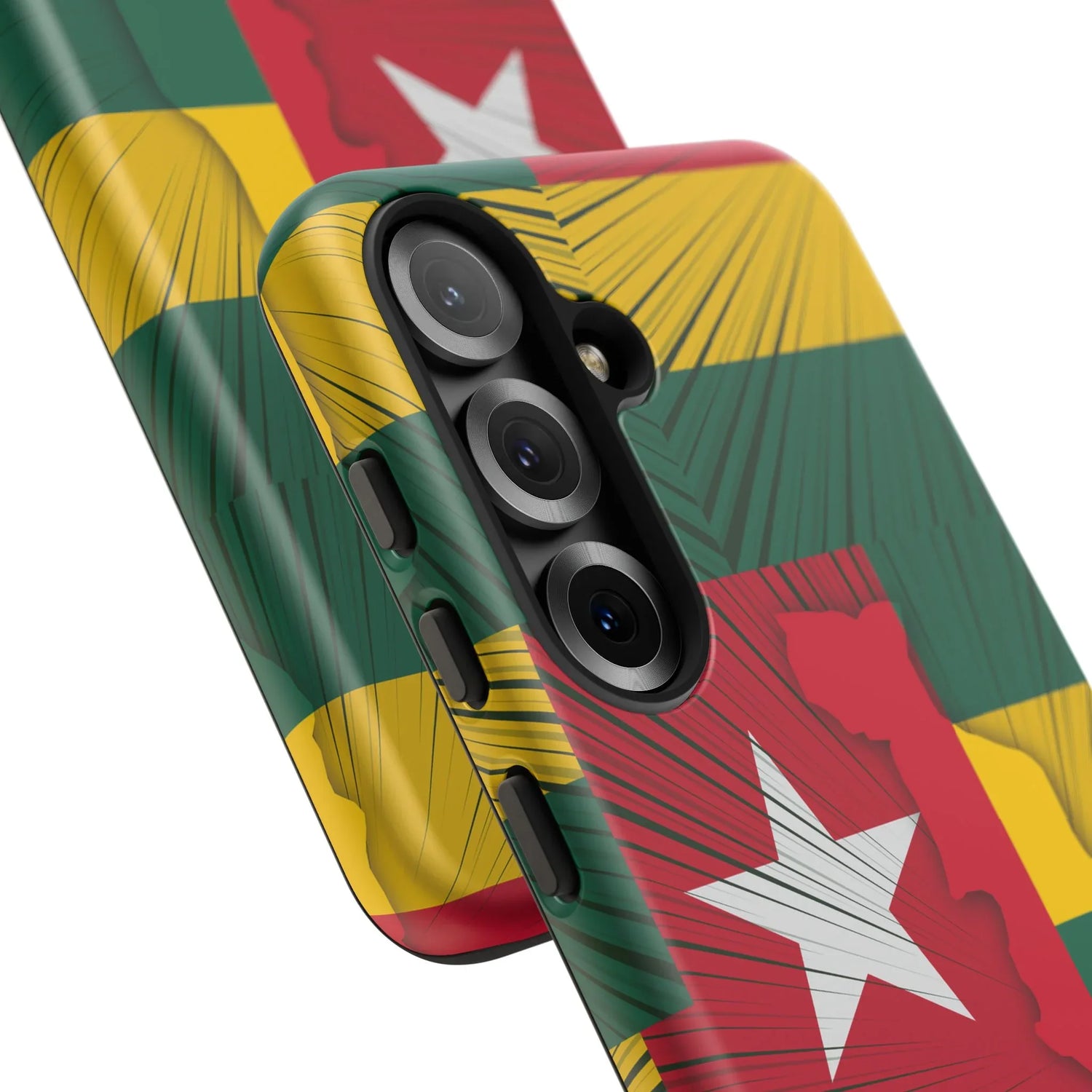 Togo Flag Tough Phone Case – Protective Stripe Design - DiwaKi