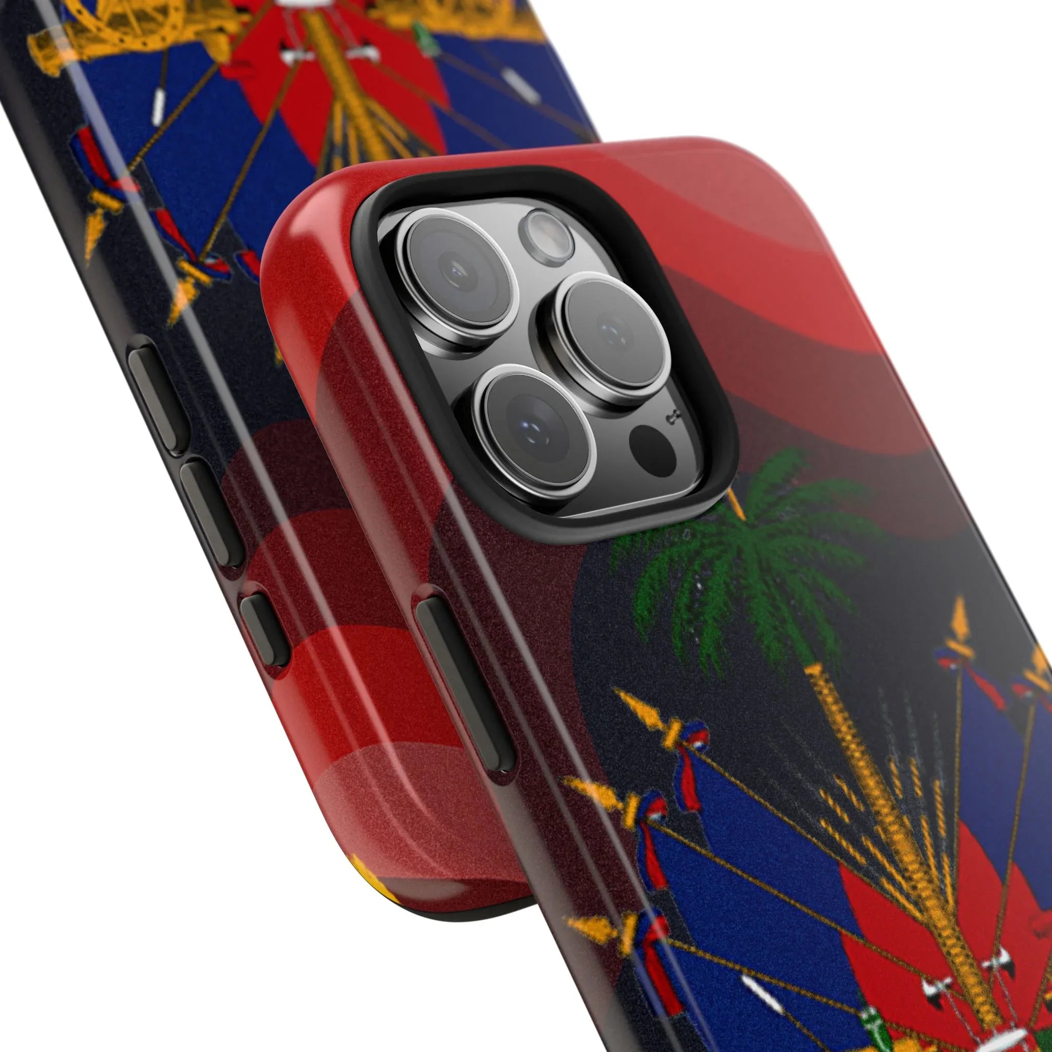Haiti Coat of Arms Tough Phone Case — Patriotic Haitian Flag Protective Cover - DiwaKi