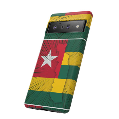 Togo Flag Tough Phone Case – Protective Stripe Design - DiwaKi
