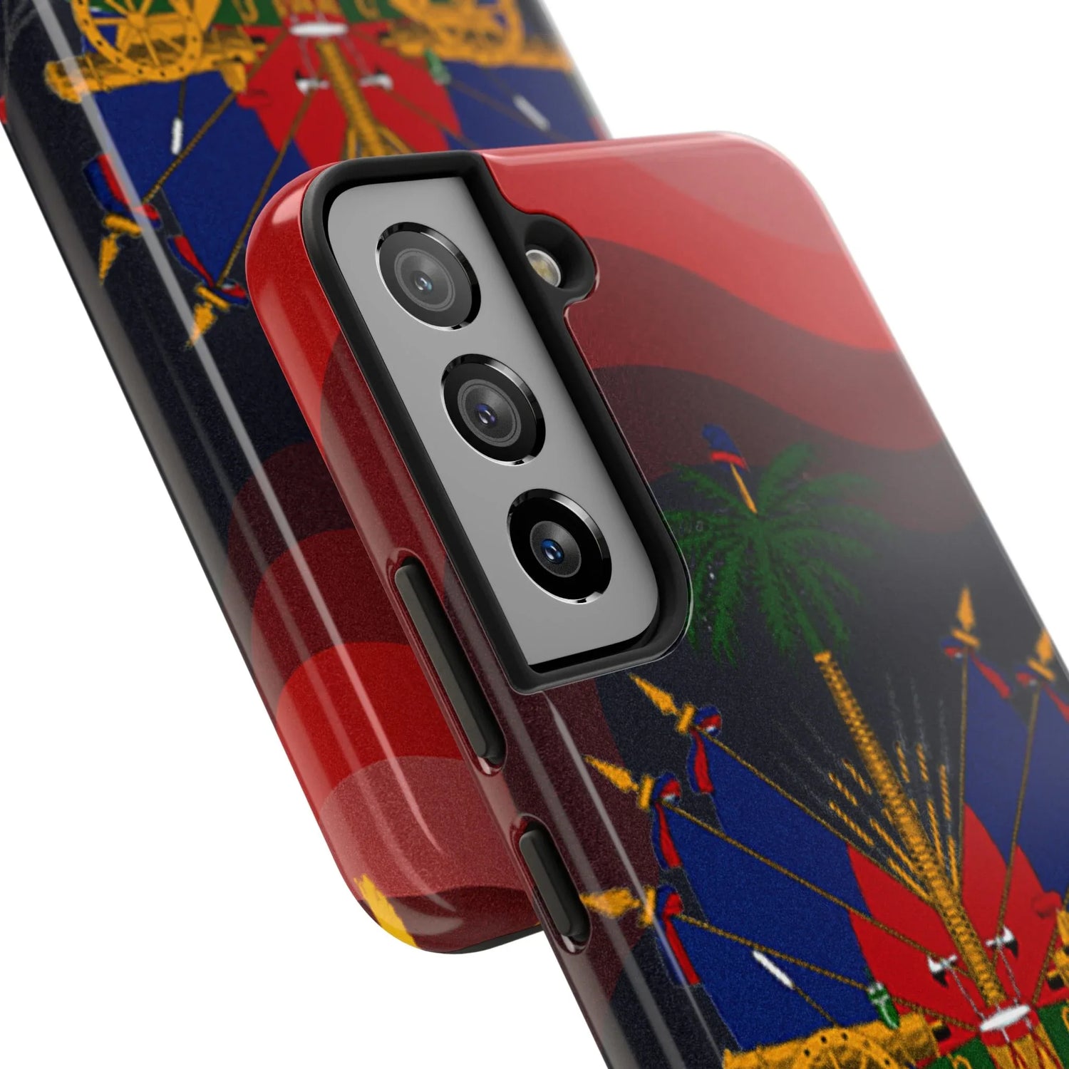 Haiti Coat of Arms Tough Phone Case — Patriotic Haitian Flag Protective Cover - DiwaKi