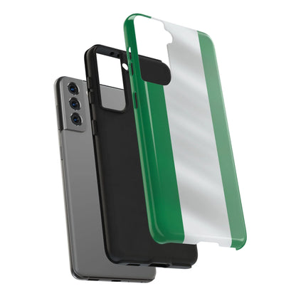 Tough Phone Case — Nigerian flag Rugged Protective Cover - DiwaKi