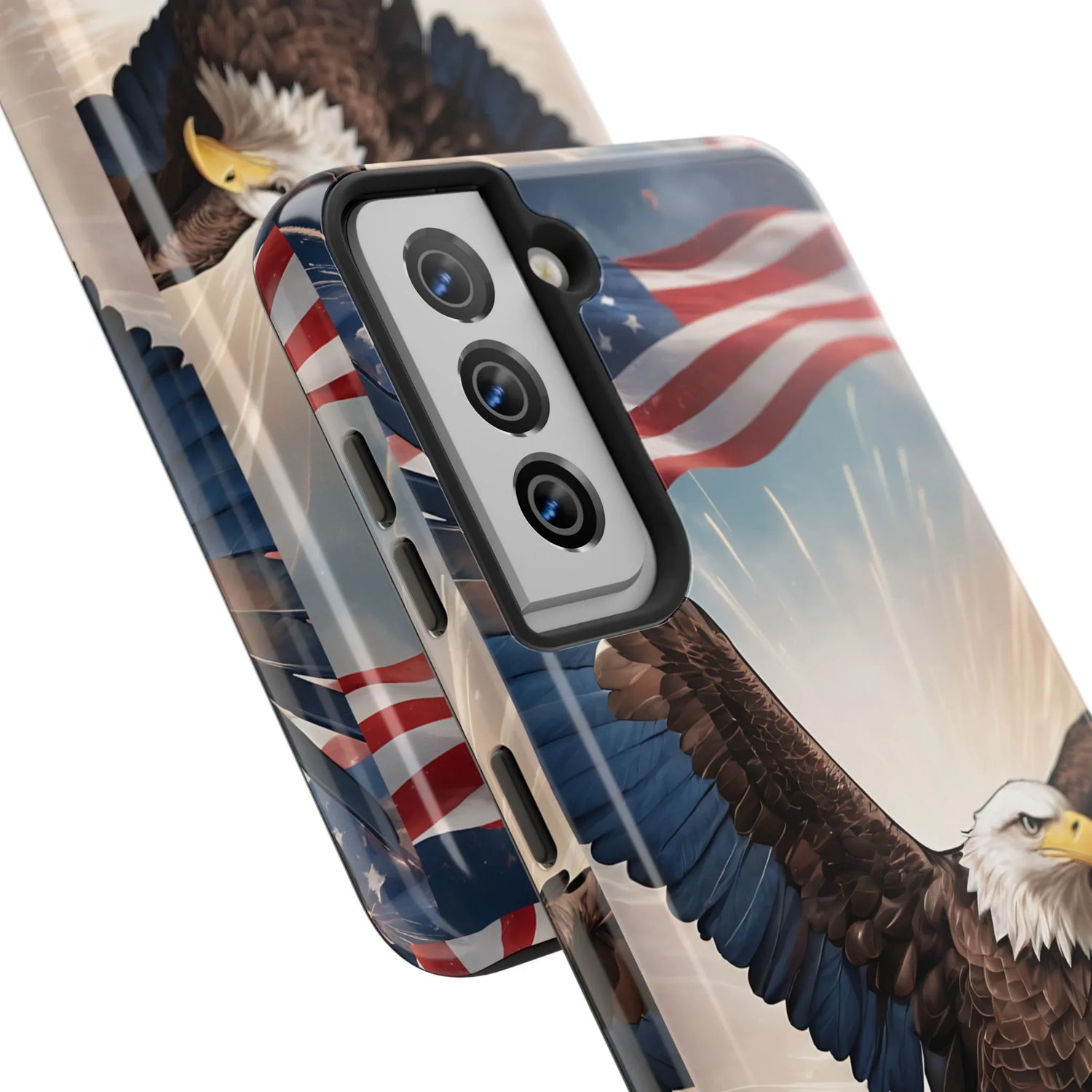 Majestic Eagle Flag Phone Case - DiwaKi