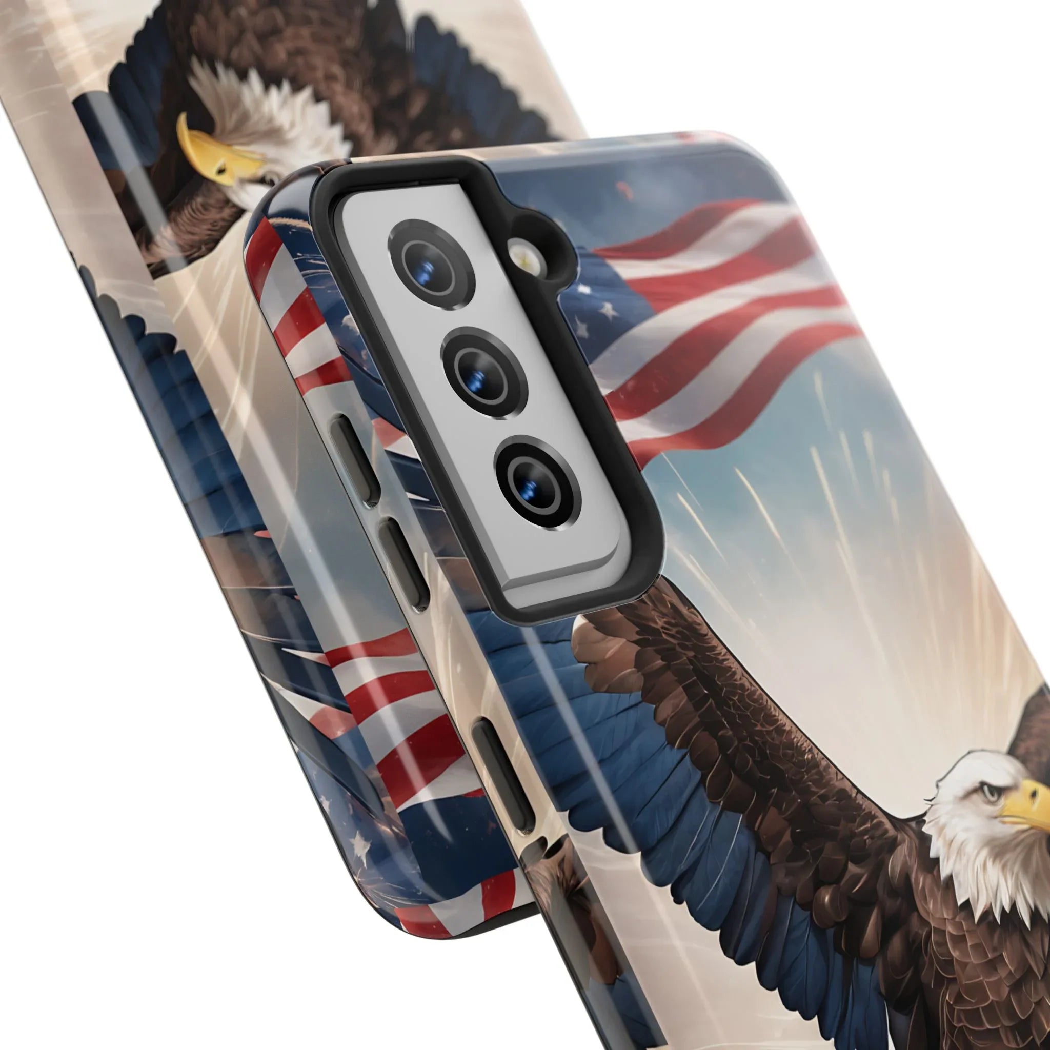 Majestic Eagle Flag Phone Case - DiwaKi
