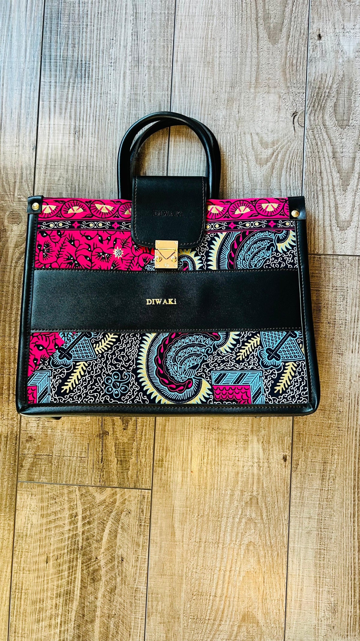 African Ankara tote bag - DiwaKi