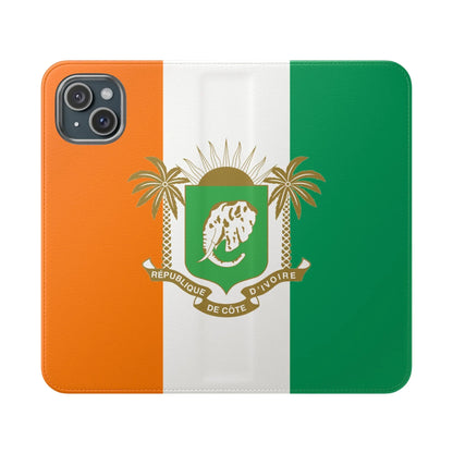 Ivory Coast Flag Flip Phone Case — Côte d&