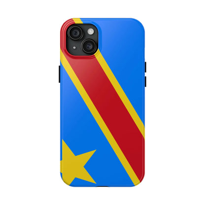 Democratic Republic of Congo Flag Tough Phone Case — Durable Protective Cover - DiwaKi