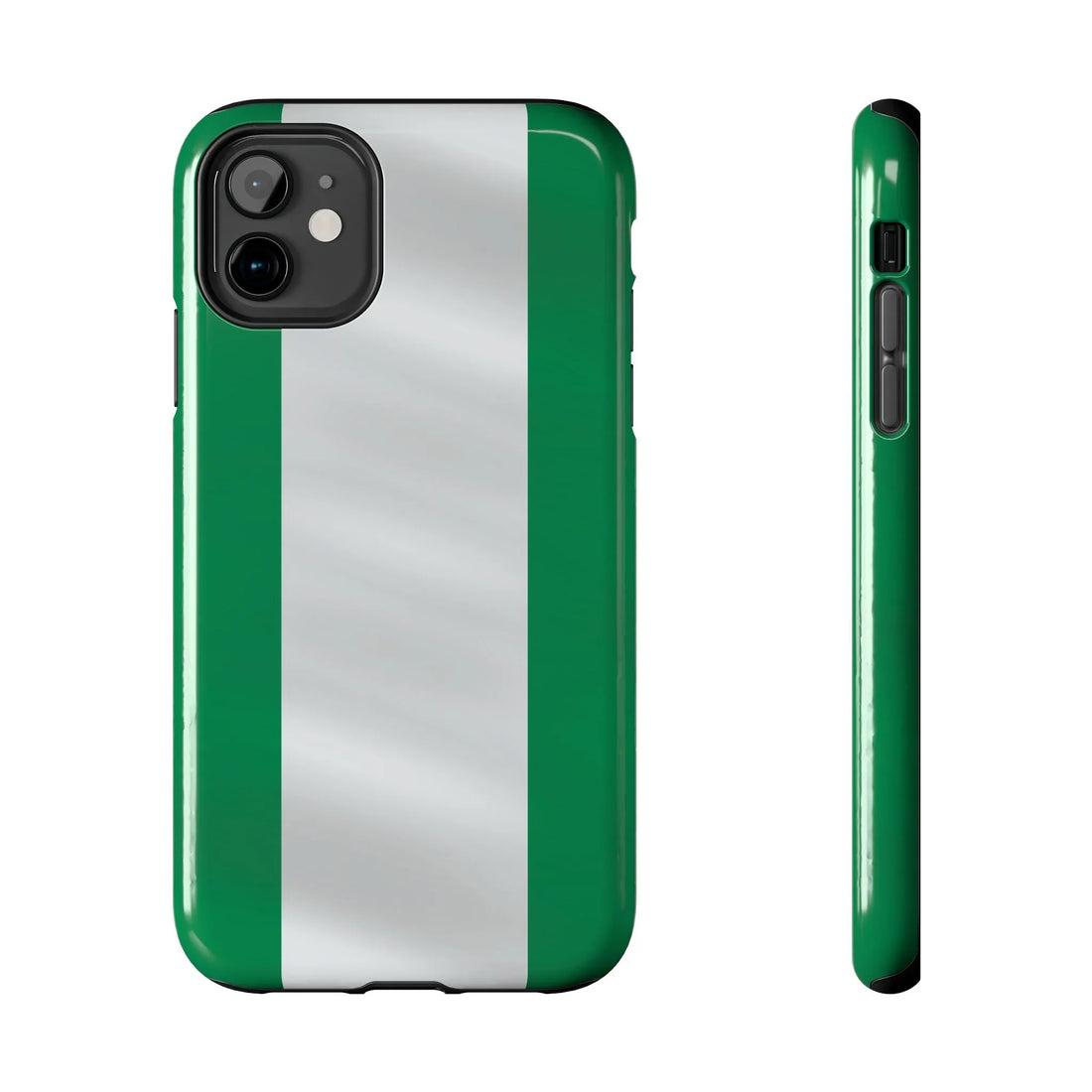 Tough Phone Case — Nigerian flag Rugged Protective Cover - DiwaKi
