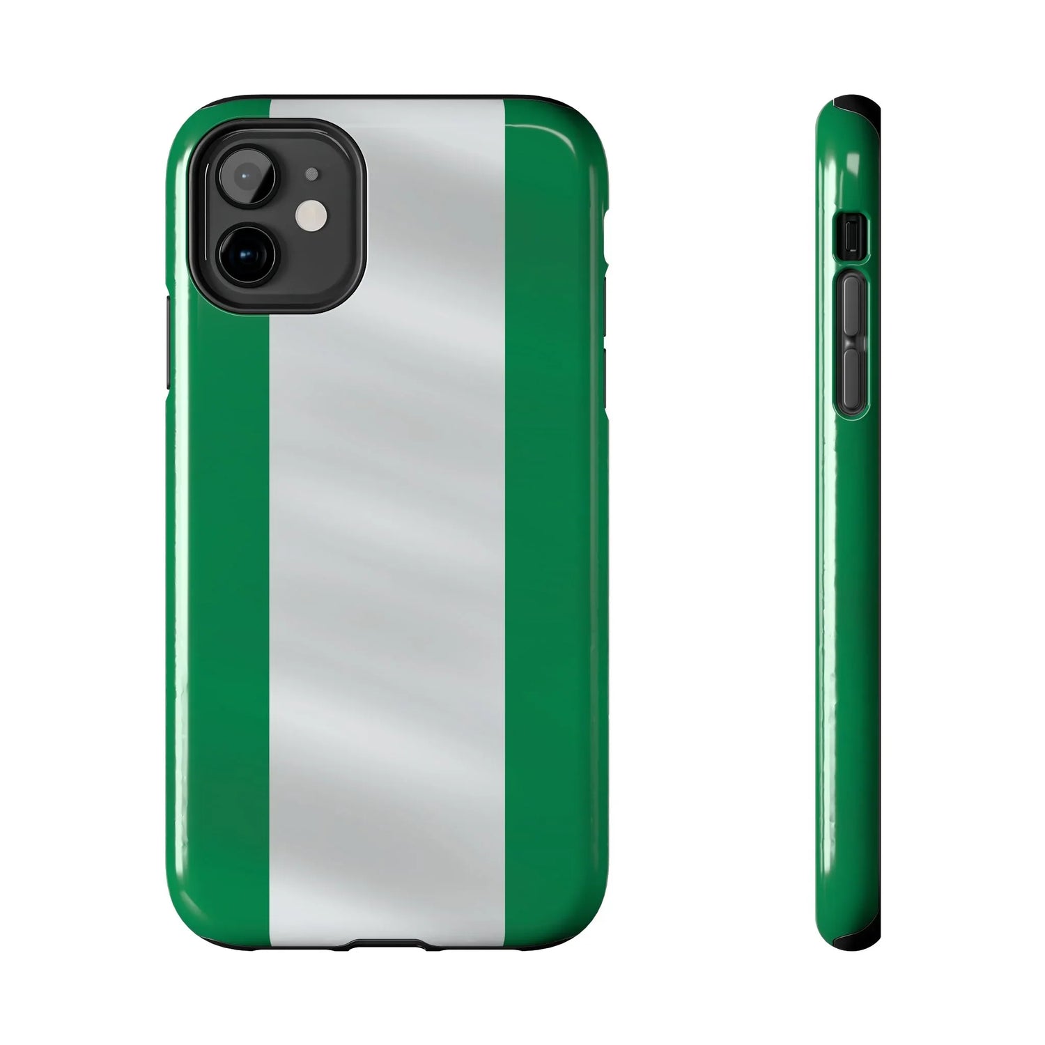 Tough Phone Case — Nigerian flag Rugged Protective Cover - DiwaKi