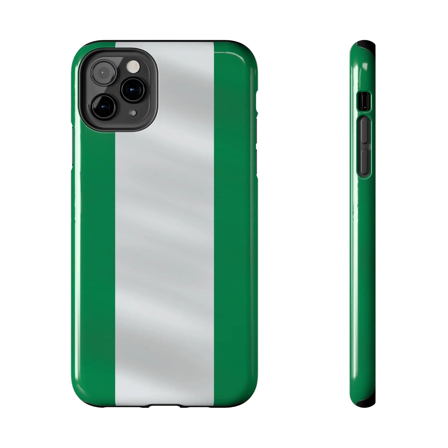 Tough Phone Case — Nigerian flag Rugged Protective Cover - DiwaKi