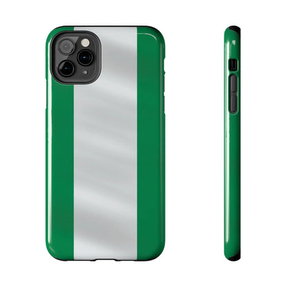 Tough Phone Case — Nigerian flag Rugged Protective Cover - DiwaKi