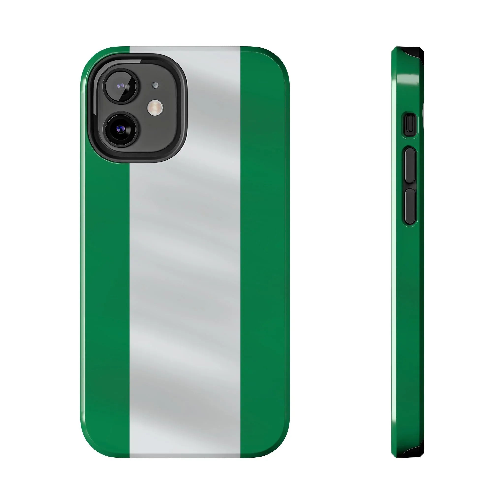 Tough Phone Case — Nigerian flag Rugged Protective Cover - DiwaKi