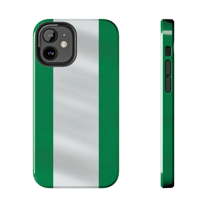 Tough Phone Case — Nigerian flag Rugged Protective Cover - DiwaKi