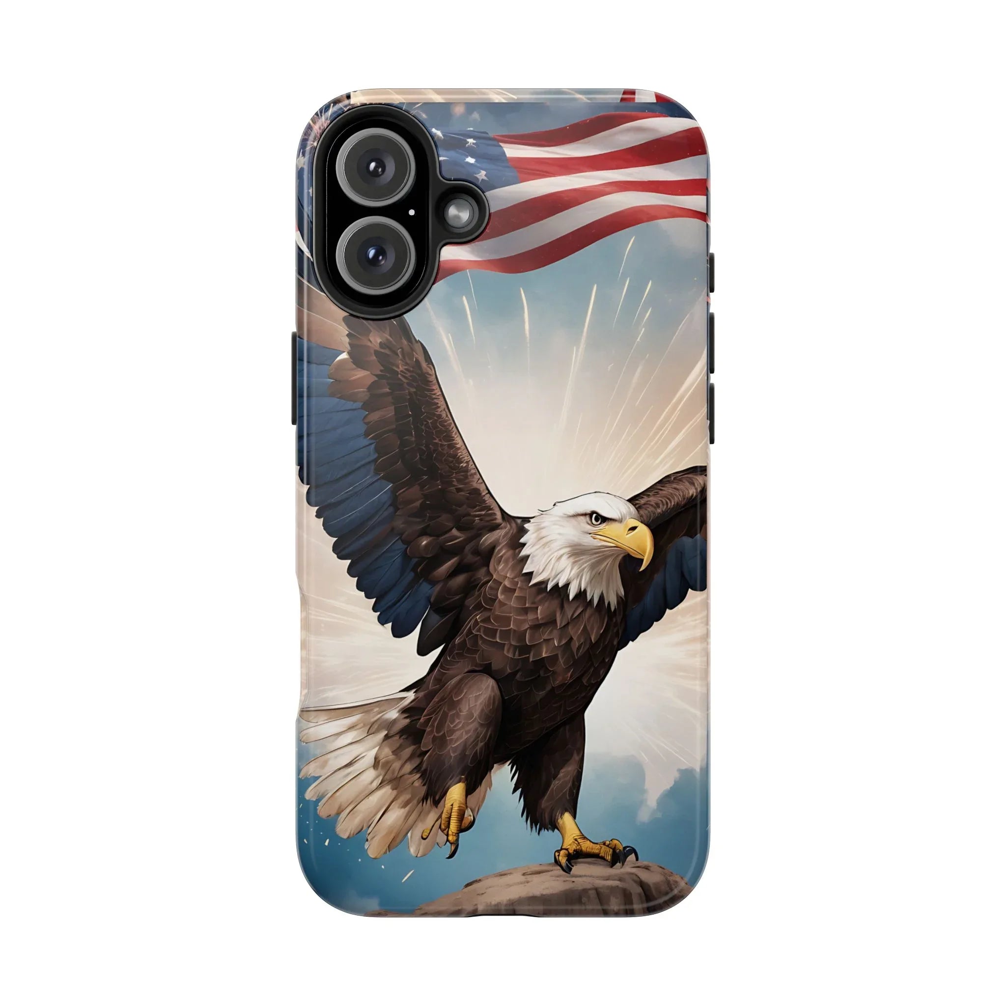 Majestic Eagle Flag Phone Case - DiwaKi