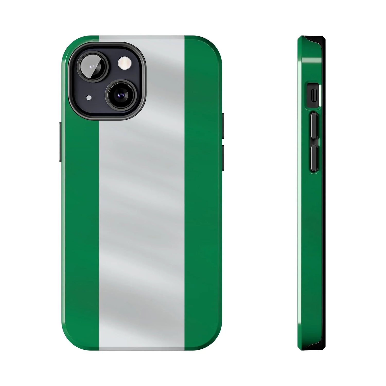 Tough Phone Case — Nigerian flag Rugged Protective Cover - DiwaKi