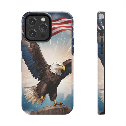 Majestic Eagle Flag Phone Case - DiwaKi