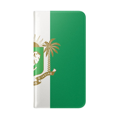 Ivory Coast Flag Flip Phone Case — Côte d&