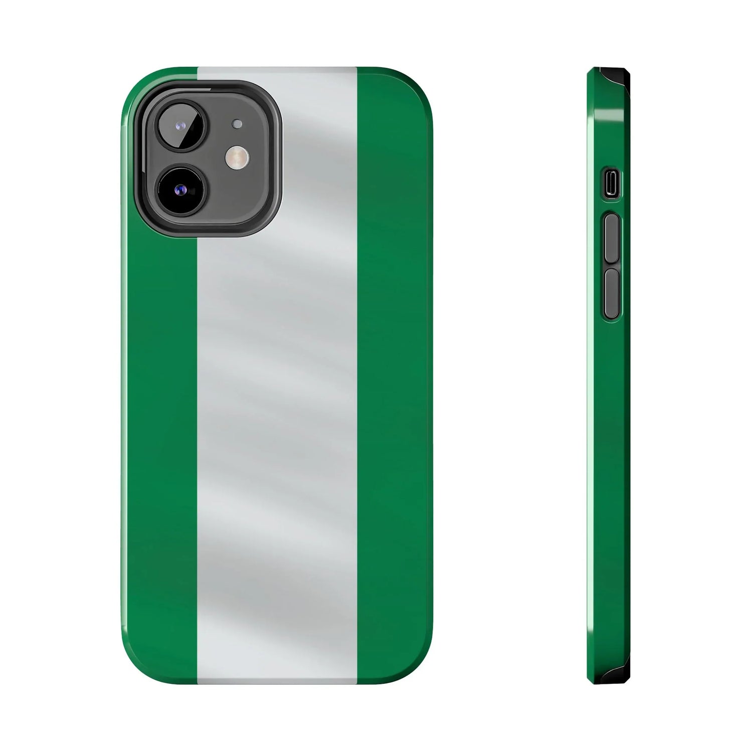 Tough Phone Case — Nigerian flag Rugged Protective Cover - DiwaKi