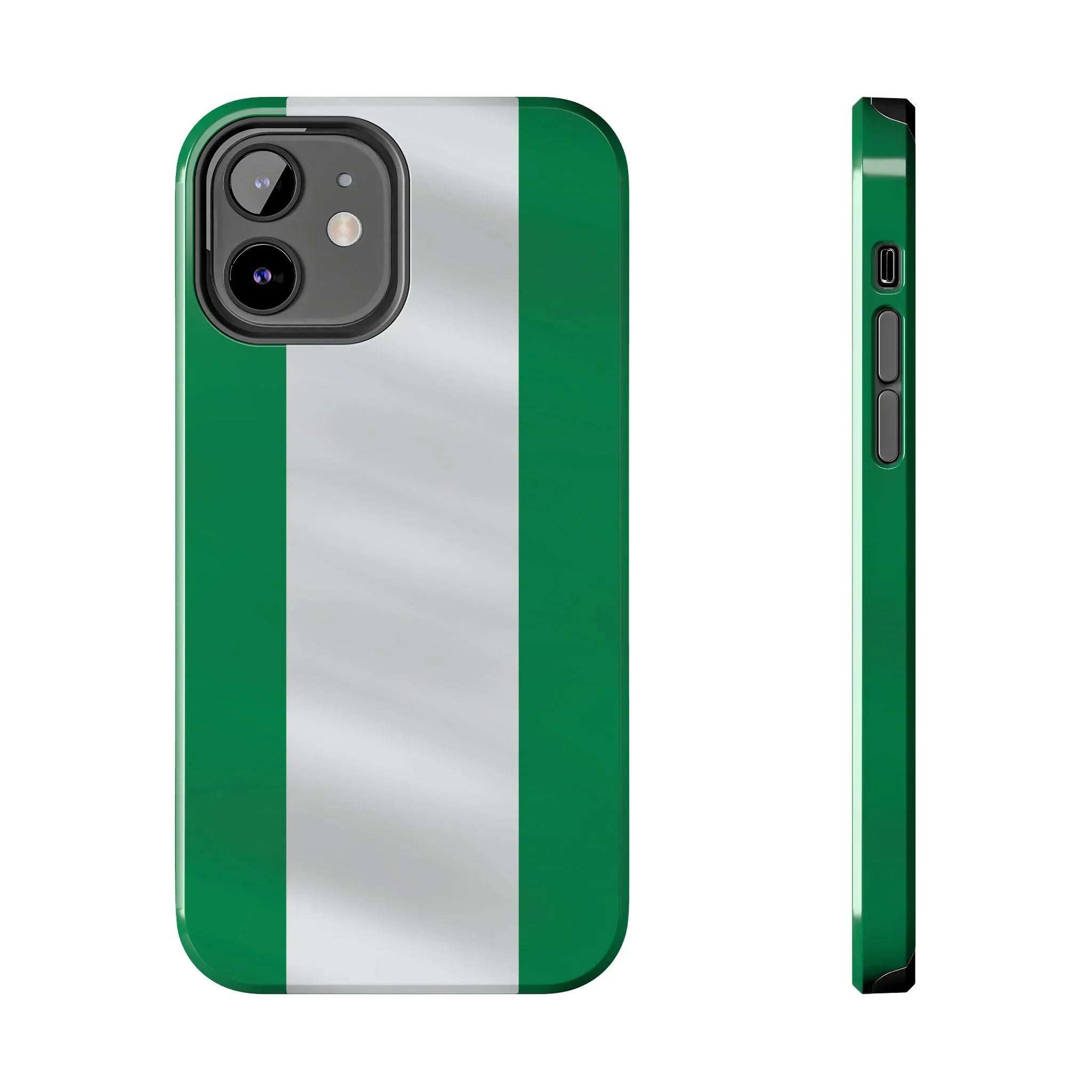 Tough Phone Case — Nigerian flag Rugged Protective Cover - DiwaKi