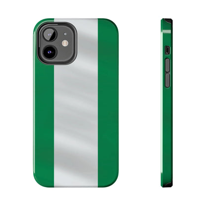 Tough Phone Case — Nigerian flag Rugged Protective Cover - DiwaKi