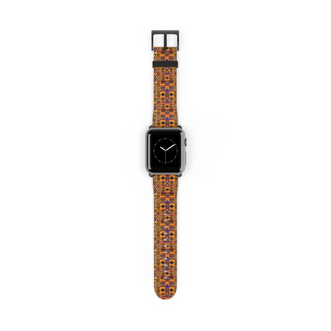 Kente-Inspired Pattern Watch Band — Vibrant African Print Apple Watch Strap - DiwaKi