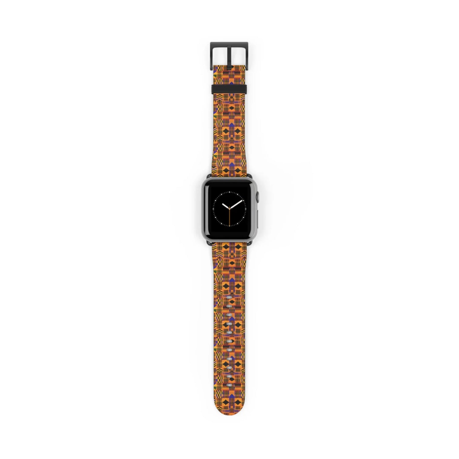 Kente-Inspired Pattern Watch Band — Vibrant African Print Apple Watch Strap - DiwaKi