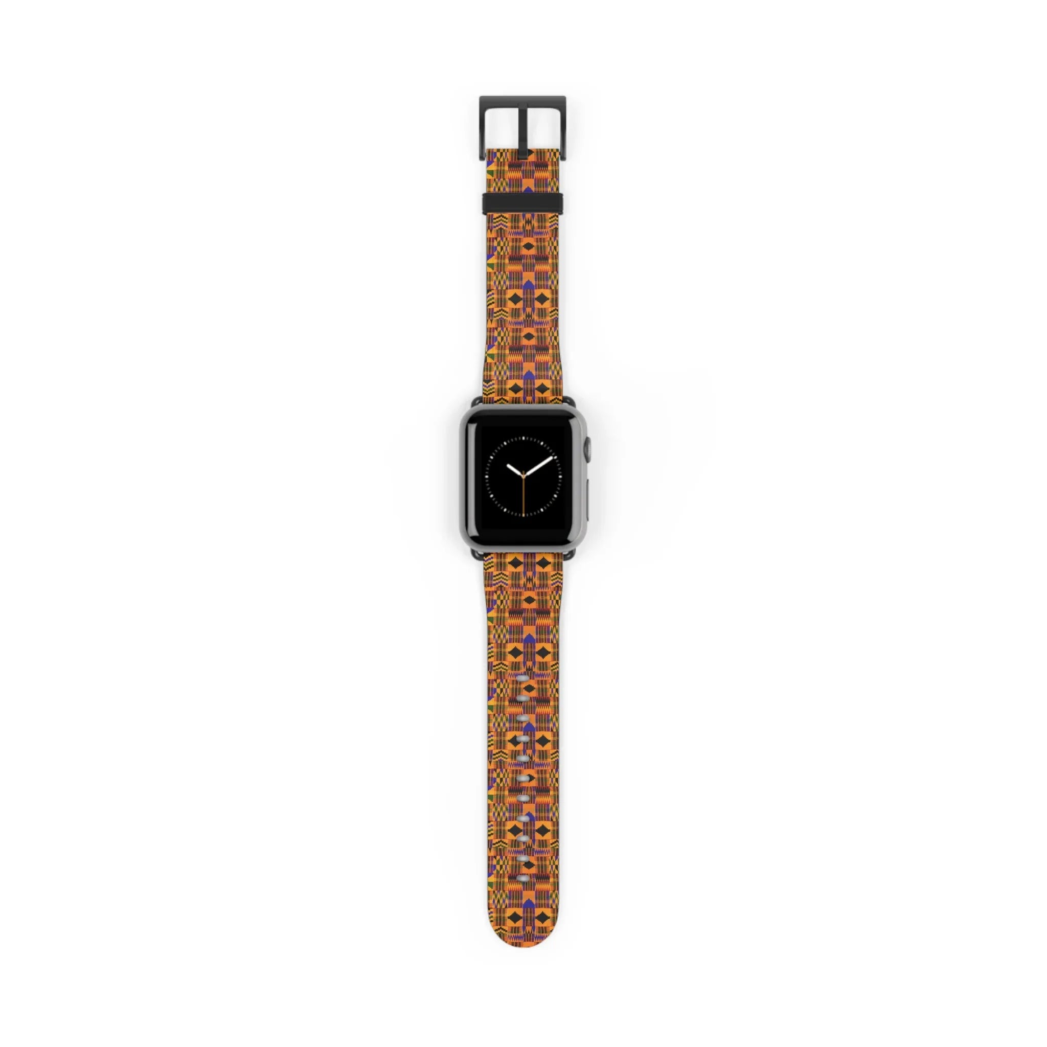 Kente-Inspired Pattern Watch Band — Vibrant African Print Apple Watch Strap - DiwaKi