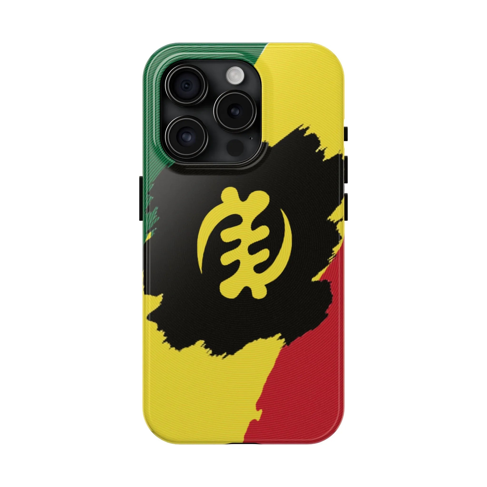 Sankofa Tough Phone Case — Shockproof Protective Phone Cover with Ghana Adinkra Symbol - DiwaKi