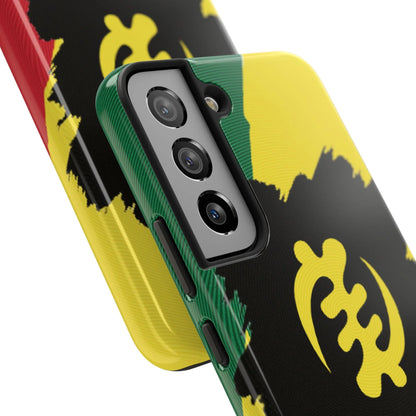 Sankofa Tough Phone Case — Shockproof Protective Phone Cover with Ghana Adinkra Symbol - DiwaKi