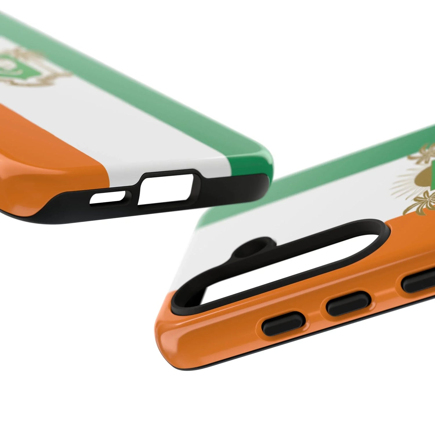 Ivory Coast Flag Tough Phone Case — Orange White Green Shield Crest - DiwaKi