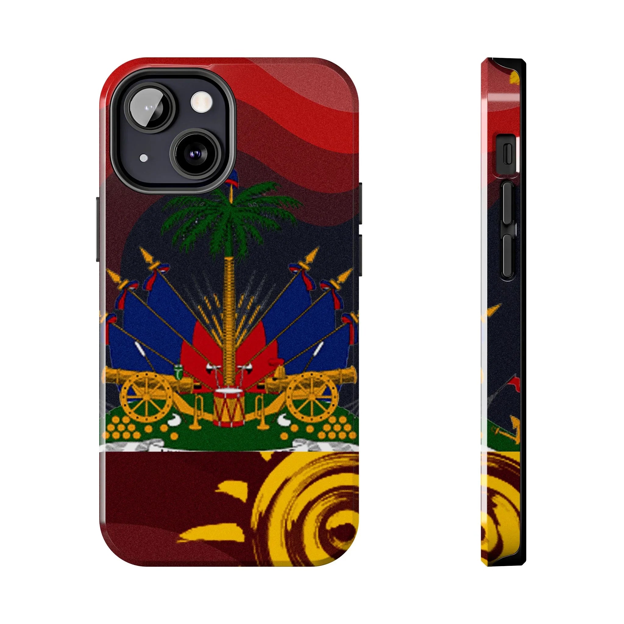 Haiti Coat of Arms Tough Phone Case — Patriotic Haitian Flag Protective Cover - DiwaKi