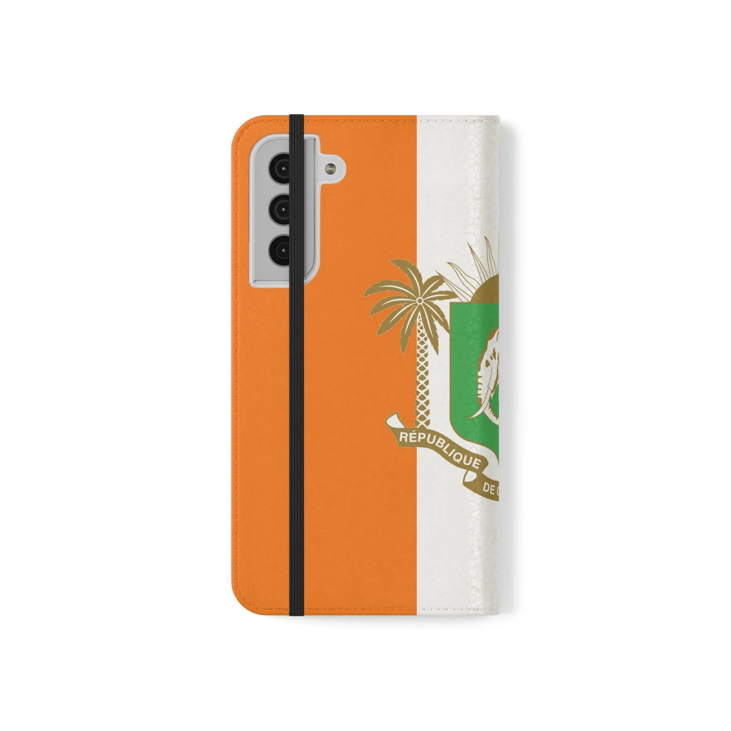 Ivory Coast Flag Flip Phone Case — Côte d&