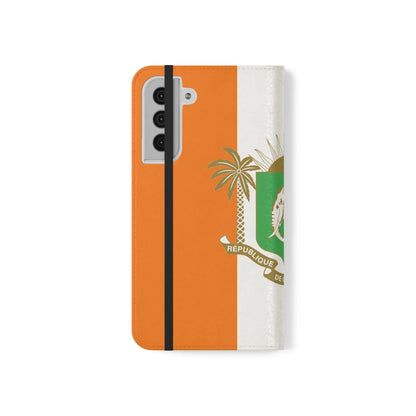 Ivory Coast Flag Flip Phone Case — Côte d&