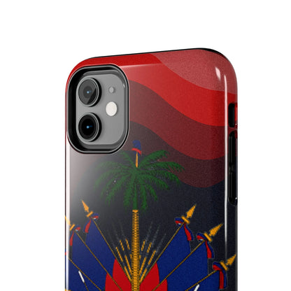 Haiti Coat of Arms Tough Phone Case — Patriotic Haitian Flag Protective Cover - DiwaKi