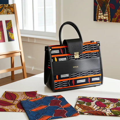 DiwaKi Ebony &amp; Ember Signature Tote - DiwaKi