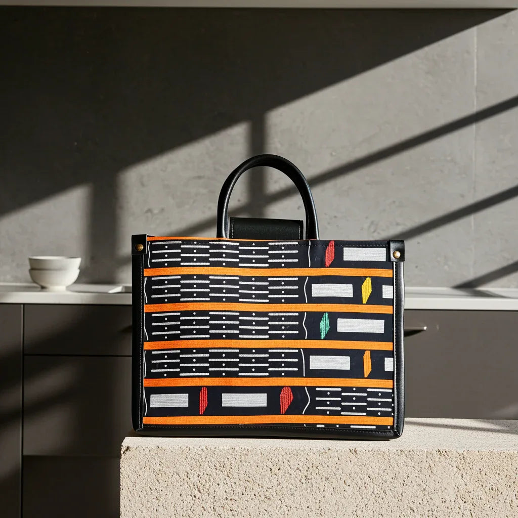 DiwaKi Ebony &amp; Ember Signature Tote - DiwaKi