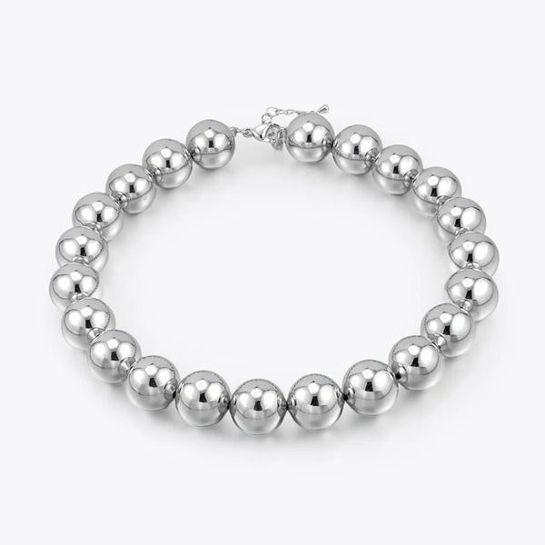 ENFASHION Collares Para Mujer Large Glossy Beads Necklace For Women's 18K Gold Plated Fashion Hight Street Jewelry P253533