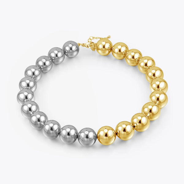 ENFASHION Collares Para Mujer Large Glossy Beads Necklace For Women's 18K Gold Plated Fashion Hight Street Jewelry P253533